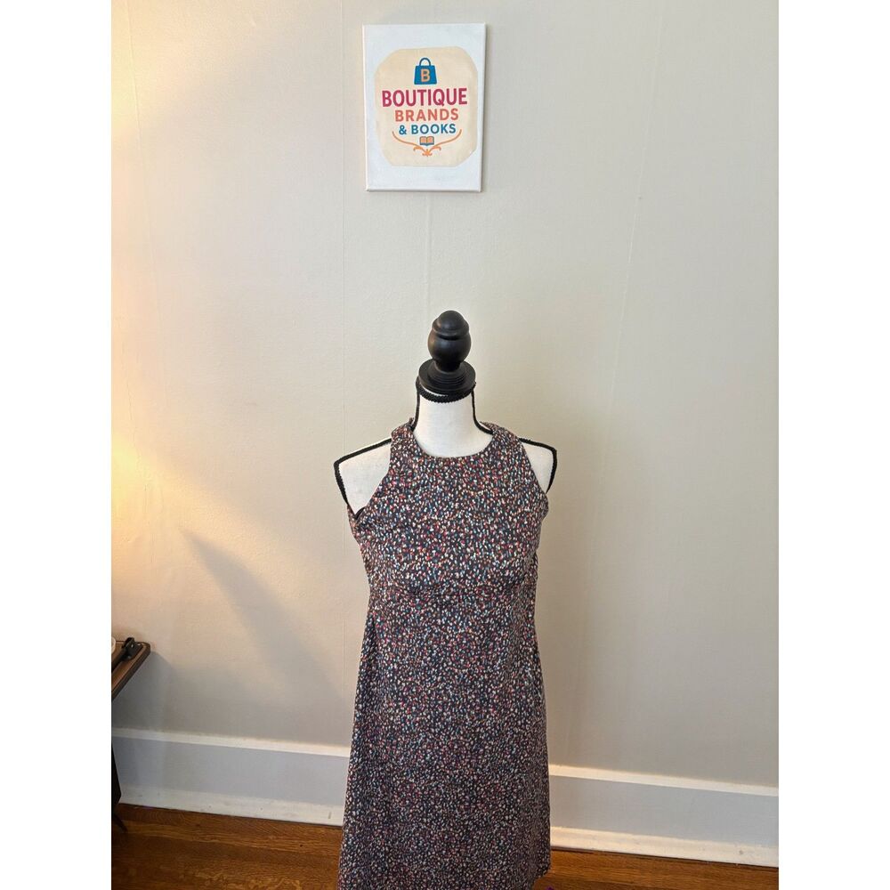 prAna Confetti Print Cross-Back Shift Dress | Size Small